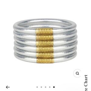 Budha Girl All Weather Silver Bangles